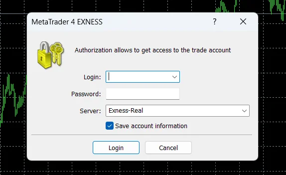 将 Exness 连接至 MetaTrader 4