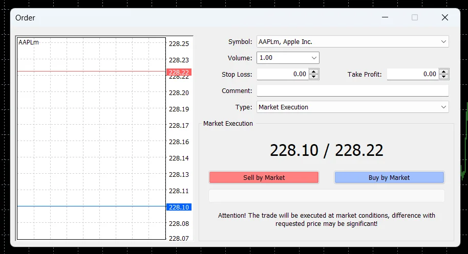 Exness MetaTrader 4 Opening Trades 